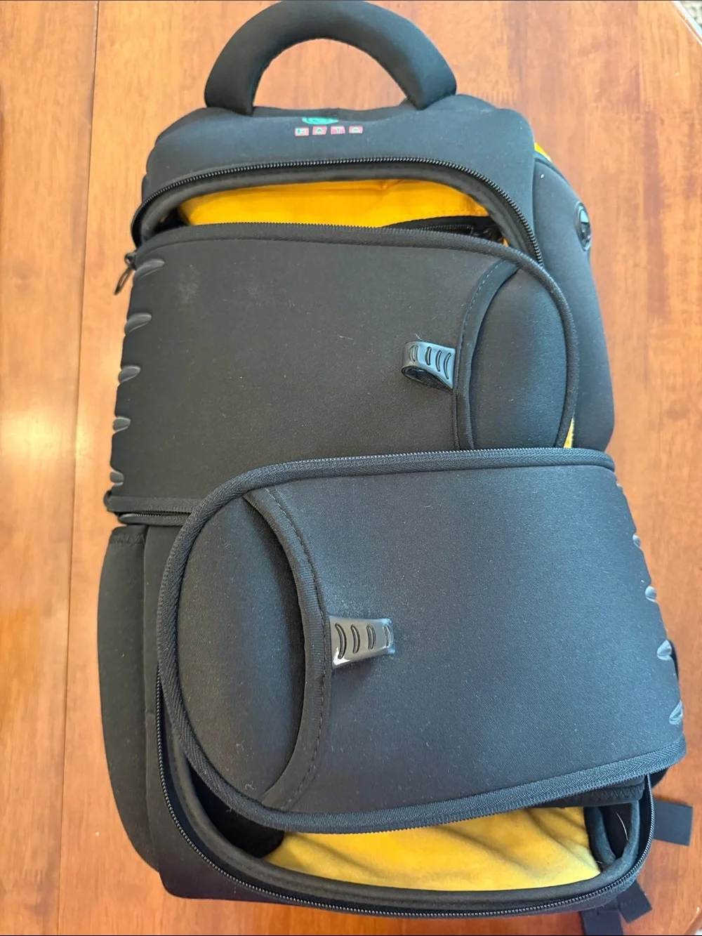 Kata sensitivity V Black Camera Backpack with Yellow Interior - Camera Bag